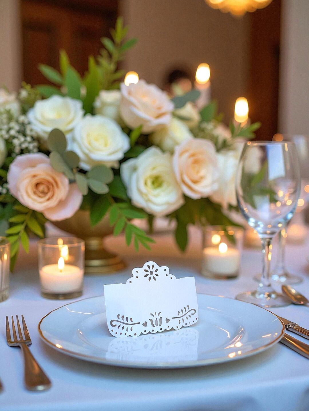 Elegant Wedding Place Cards, Seat Placeholders for Reception Tables ...