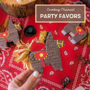 Mini Horse Piñata Set of 3 First Rodeo Birthday First Rodeo Treat Box ...