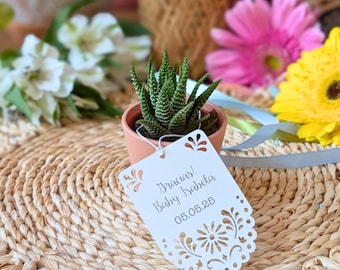 Personalized Papel Picado Favor Tags: Cielito Lindo Baby Shower