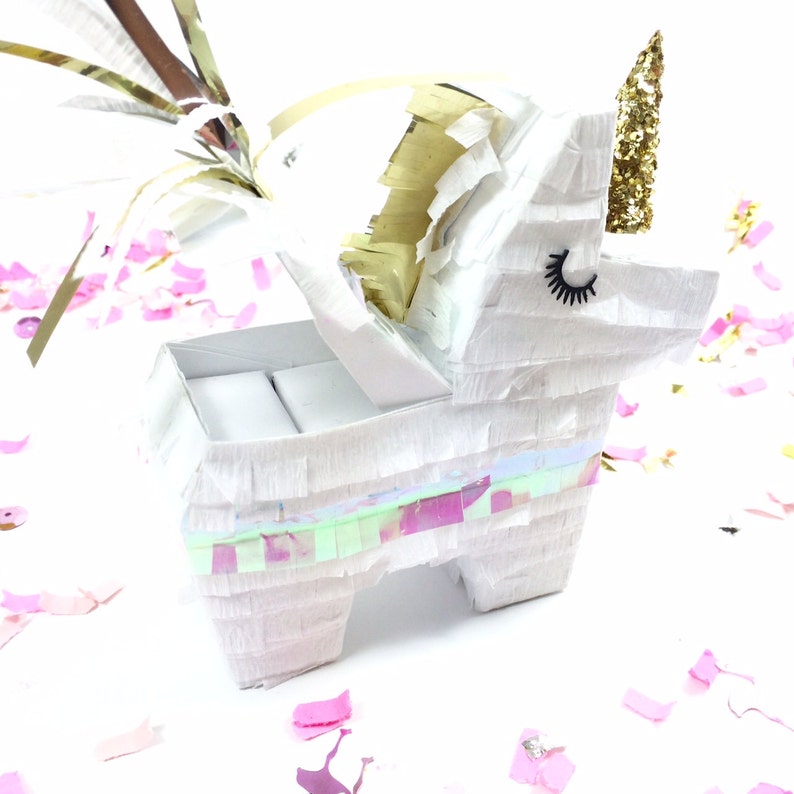Unicorn Wedding Unicorn Party Mini Pi\u00f1atas Ring Bearer Bridesmaids Gift Listing for ONE Proposal Engagement Unicorn Pinata Ring Box