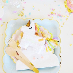 Mini Unicorn Pinata 3, Unicorn Piñata, Unicorn Party Favors, Unicorn Baby Shower, Unicorn Birthday Party, Princess Party, Set of 3 image 8