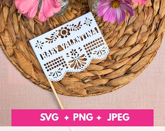 Cielito Lindo Baby Shower Flags SVG: Papel Picado Decoration (Digital Download)