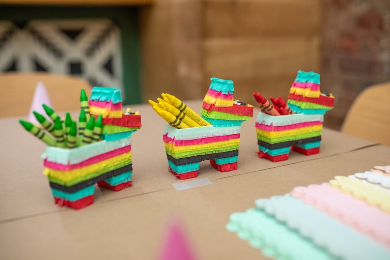 3 Mini Donkey Pinata Party Favors, Cinco de Mayo, Fiesta Decoration, Bridesmaid Proposals, Fiesta Wedding Favor, Mexican Wedding Welcome Bag image 10