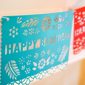 Personalized Papel Picado Birthday Banner: Fiesta Party Decor