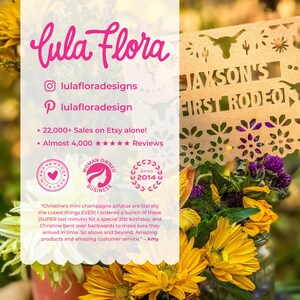 Mini Horse Piñata Set of 3 First Rodeo Birthday First Rodeo Treat Box ...