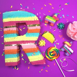 1 Fringe Letter or Number 10 Tall Decoration, Sold Individually, Fiesta Party Decoration, Pinata Decoration, First Fiesta, Cinco de Mayo image 5