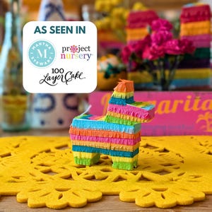 Mini Donkey Pinata: Fiesta Party Favor, Cinco de Mayo Decoration