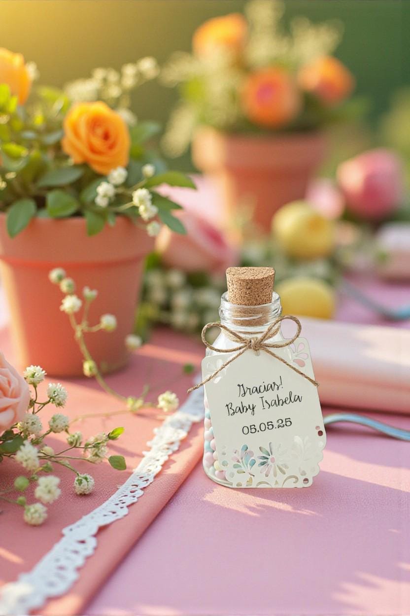 Personalized Papel Picado Favor Tags: Cielito Lindo Baby Shower - Etsy, image size:832x1248