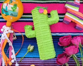 Mini Cactus Pinata (set of 3), Boho Llama Party, Treat Box Party Favor, Cinco de Mayo, Cowboy Birthday, First Fiesta Birthday, Taco Twosday