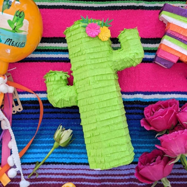 Mini Cactus Pinata (set of 3), Boho Llama Party, Treat Box Party Favor, Cinco de Mayo, Cowboy Birthday, First Fiesta Birthday, Taco Twosday