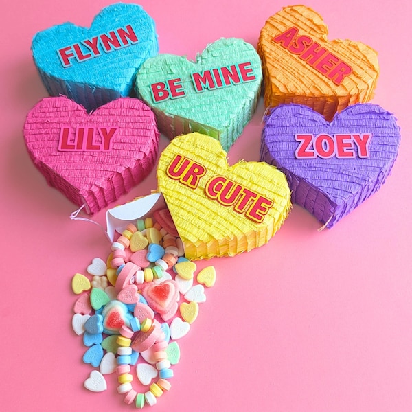 Personalized Candy Heart Valentine Gift Box - Conversation Heart