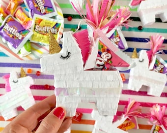 Mini Unicorn Pinatas (3), Unicorn Piñata, Unicorn Party Favors, Unicorn Birthday Party, Girls Birthday Party Favor, Princess Party, Set of 3