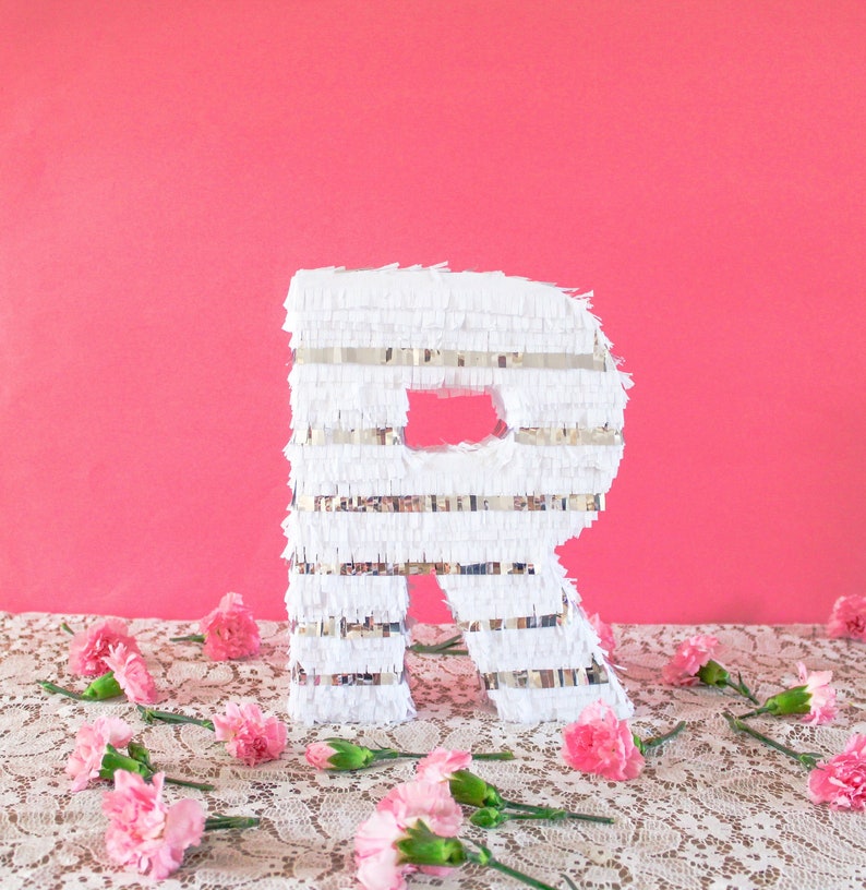 1x 10 Fringe Letter or Number Decoration, Custom Pinata Decoration, Cinco de Mayo, Fiesta Birthday, Baby Shower, Letters Sold Individually image 9