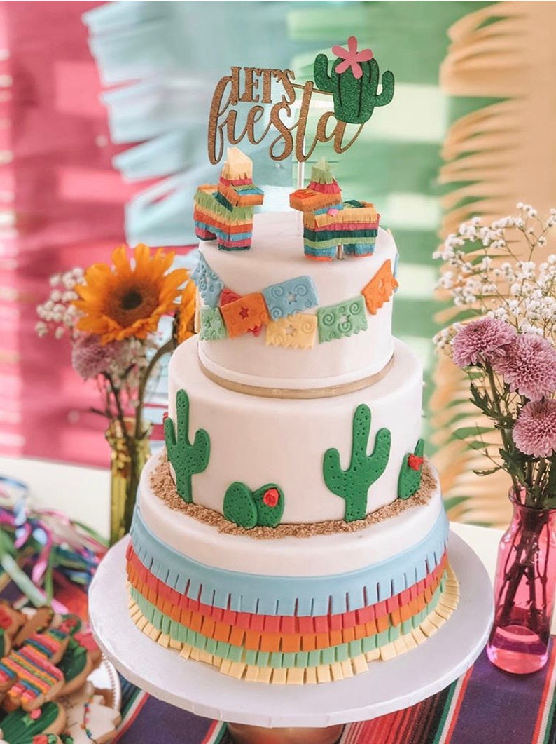 Mini Donkey Pinata Cake Topper Fiesta Decoration Birthday Wedding Coco Cinco De Mayo 1