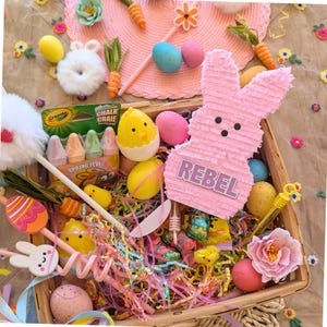 Personalized and Fillable Easter Bunnies for Kids | Basket Stuffers | Custom Easter Gifts | Marshmallow Bunny