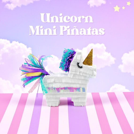 Unicorn Party Favors - Mini Unicorn Pinatas by Lula Flora