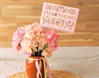 Cielito Lindo Centerpiece Flag -  Custom Papel Picado by Lula Flora