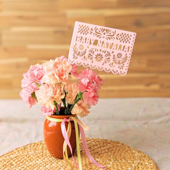 Cielito Lindo Centerpiece Flag -  Custom Papel Picado by Lula Flora