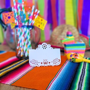 Seating Cards, Papel Picado Seat Card, Cielito Lindo Decoration, Papel Picado Wedding, Rustic Wedding, Seat Chart, Tent Cards, Escort Card