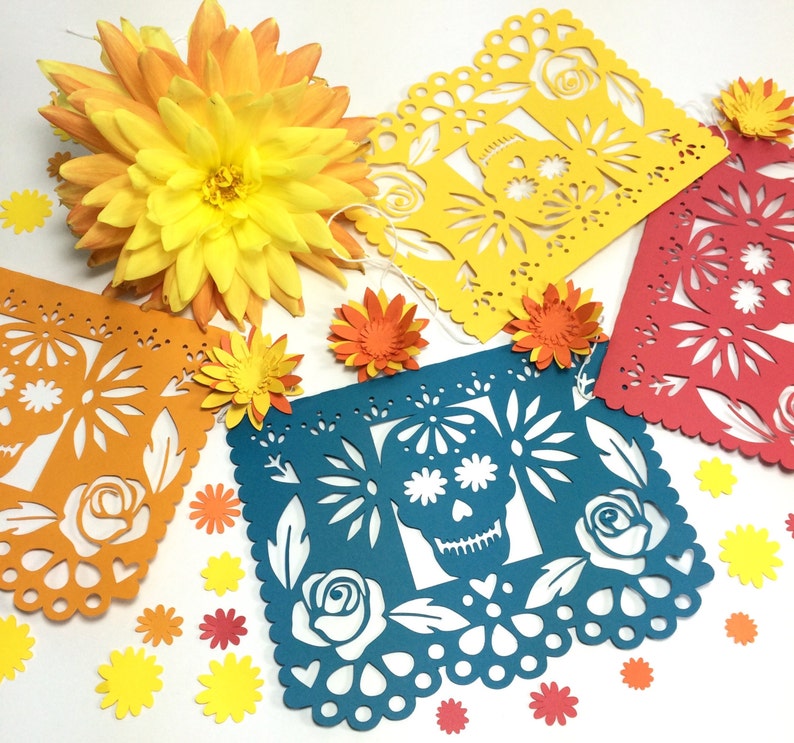Day of the Dead Decorations Papel Picado Fiesta