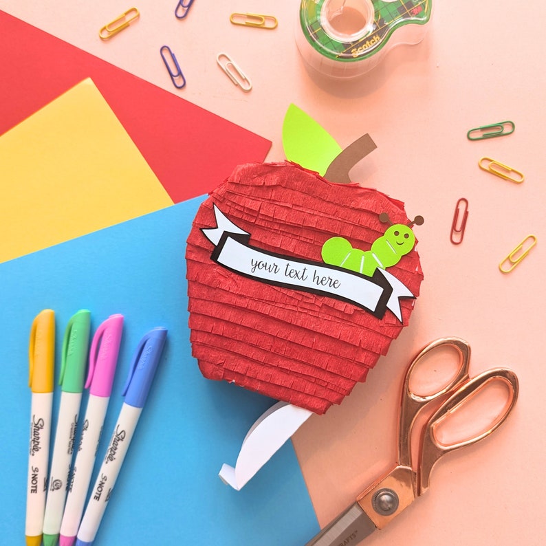 Personalized Teacher Gift Card Holder 1, Back to School, Teacher Appreciation, Teacher Gift, Graduation Piñata Gift Box, Teacher Thank You image 2