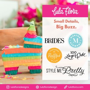 Unicorn Party Favors - Mini Unicorn Pinatas by Lula Flora image 7
