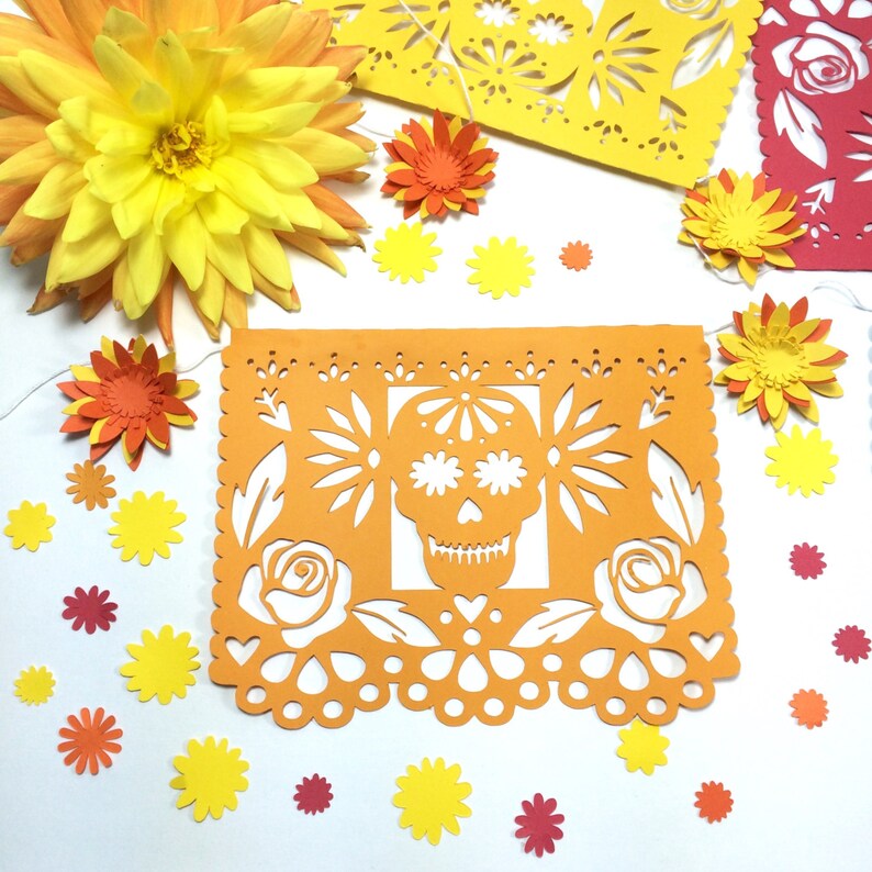 Day of the Dead Decorations Papel Picado Fiesta
