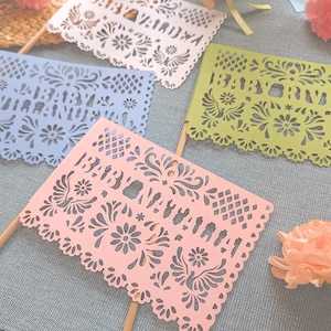 Cielito Lindo Centerpiece Flag -  Custom Papel Picado by Lula Flora