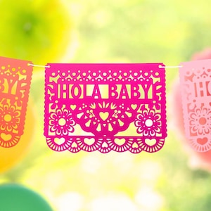 Personalized Papel Picado Banner - Custom Fiesta Birthday Decoration
