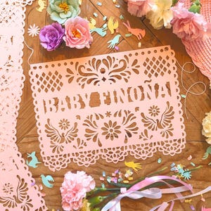 Personalized Cielito Lindo Papel Picado Banner: Fiesta Decorations