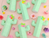 Mini Cactus Pinata Party Favors: Boho Fiesta Decoration, Set of 3