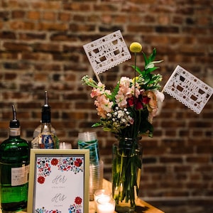 Personalized Papel Picado Flags: Custom Wedding Decor