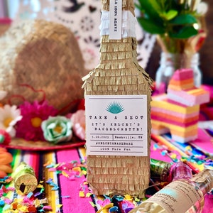 Tequila Bridesmaid Proposal 1, Mini Tequila Piñata, Bridesmaid Gift, Cinco de Mayo, Bachelorette Gift, Hangover Kit, Mexico Welcome Bag image 9