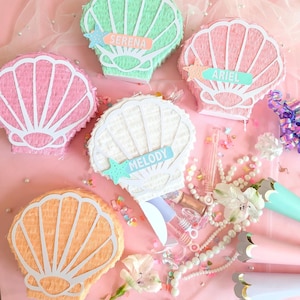 Personalized Seashell Party Favor: Under the Sea Birthday Decor