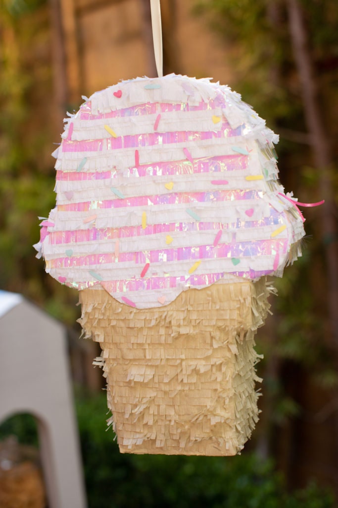 Ice Cream Pinata Two Sweet Party Ice Cream Party Birthday