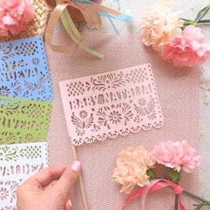 Cielito Lindo Centerpiece Flag -  Custom Papel Picado by Lula Flora