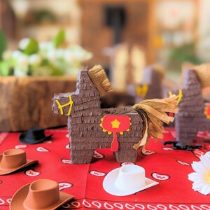Mini Horse Piñata Set of 3 First Rodeo Birthday First Rodeo Treat Box ...