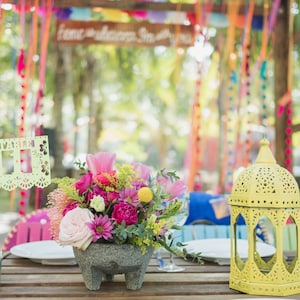 Numéros de table de mariage, Talavera, Papel Picado, mariage à destination, Fiesta mexicaine, Cinco de Mayo, décorations, centre de table, fête, LOT de 12 image 3