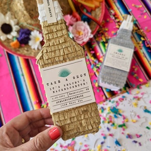 Tequila Bridesmaid Proposal 1, Mini Tequila Piñata, Bridesmaid Gift, Cinco de Mayo, Bachelorette Gift, Hangover Kit, Mexico Welcome Bag image 8