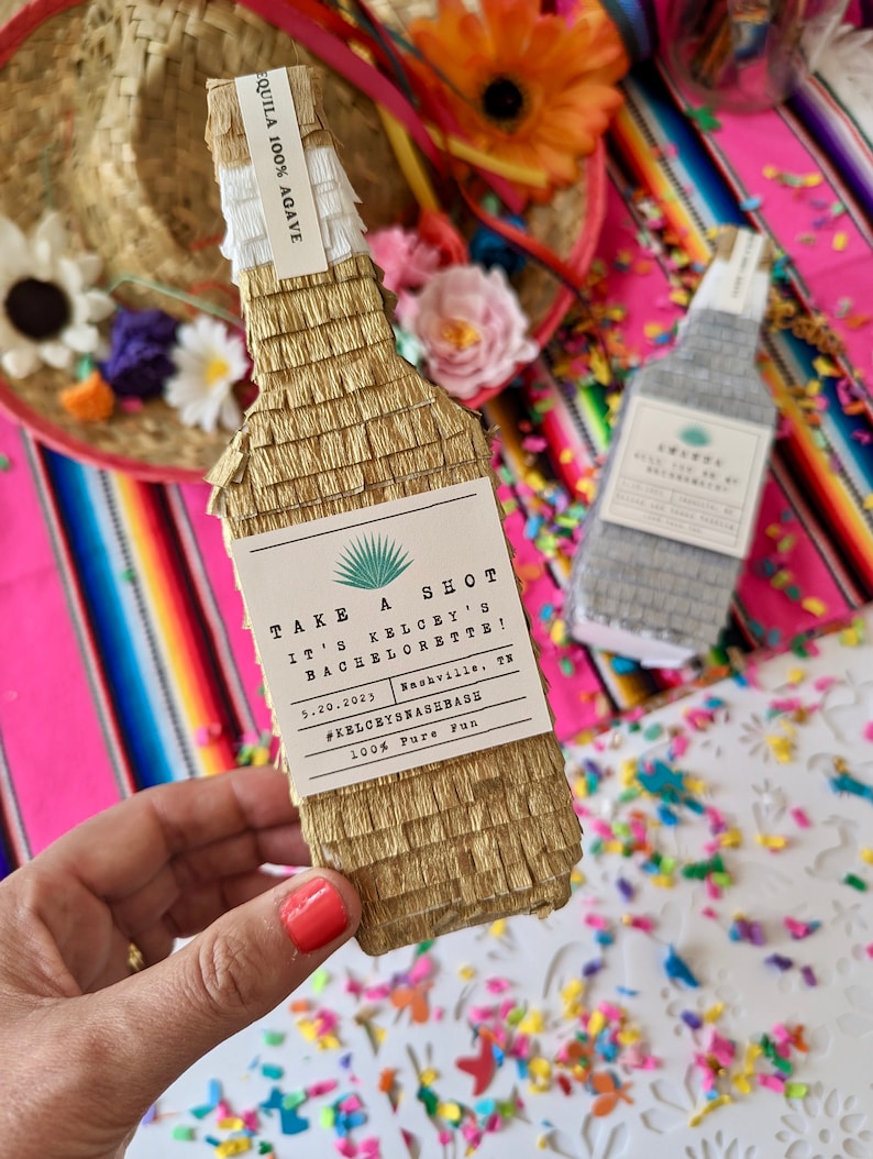 Tequila Bridesmaid Proposal 1, Mini Tequila Piñata, Bridesmaid Gift, Cinco de Mayo, Bachelorette Gift, Hangover Kit, Mexico Welcome Bag image 8