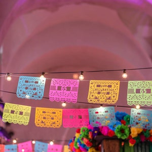 Fiesta Birthday Banner 1, Personalized Party Banner, First Fiesta, Cinco de Mayo Decoration, Fiesta Wedding, Papel Picado Flags, Custom image 7