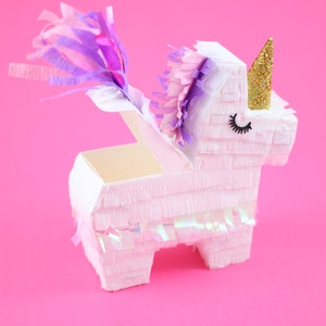 Mini Unicorn Pinatas 3, Unicorn Piñata, Unicorn Party Favors, Unicorn Birthday Party, Girls Birthday Party Favor, Princess Party, Set of 3 image 8