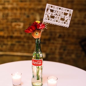 Papel Picado Wedding Flags – Personalized Names & Date • Hacienda Decor by Lula Flora