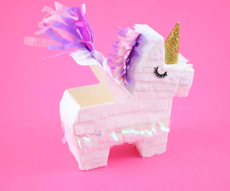 Unicorn Party Favors - Mini Unicorn Pinatas by Lula Flora image 6