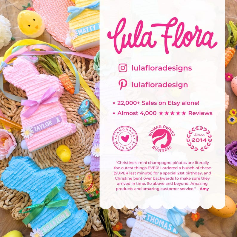 Personalized and Fillable Easter Bunnies for Kids | Basket Stuffers | Custom Easter Gifts | Marshmallow Bunny