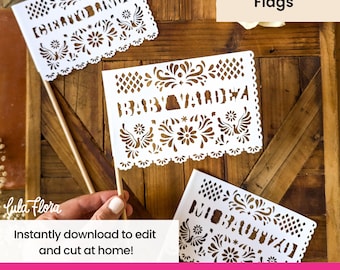 Cielito Lindo Baby Shower Flags: SVG Cut File (Digital Download)