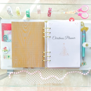 Christmas Planner Printable, christmas organizer, A5 Filofax Insert, a5 planner refills image 1