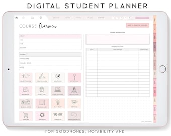 college assignment organizer Digital Student Planner, Digital Planner iPad, Notability Planner, Goodnotes Template, Academic Planner, College Student Planner