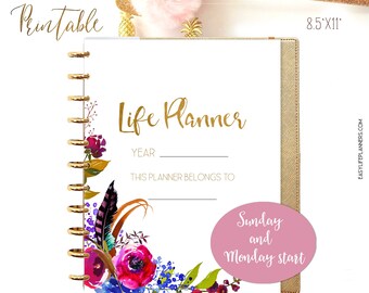 Life Planner, Printable Planner Pages, Made To Fit Big Happy Planner Inserts, Mom Life Planner, Daily Planner Pages