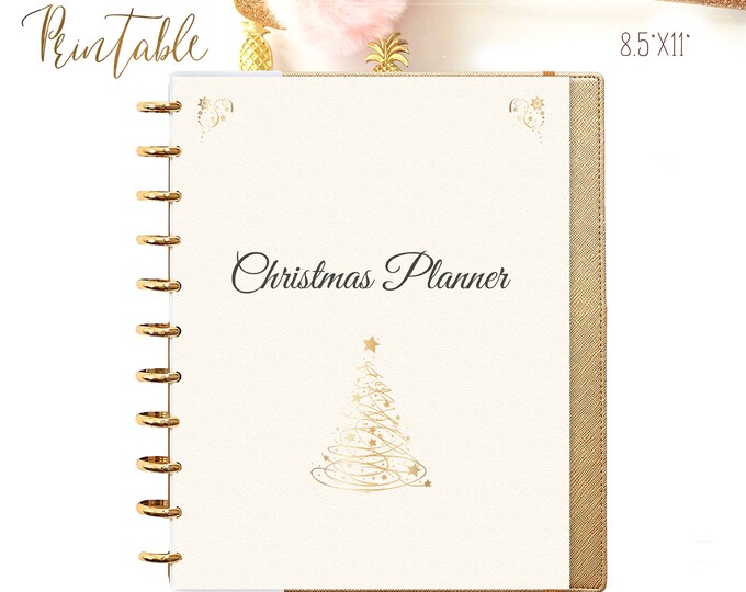 Christmas Planner Big Happy Planner Printable Christmas Menu Stocking Stuffer Gifts Ideas December Calendar Christmas Instant Download PDF